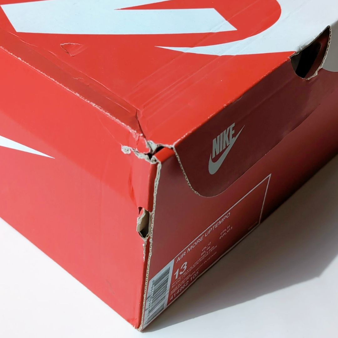 NIKE AIR MORE UPTEMPO BLACK-UNVERSITY RED|31.0cm|414962-105