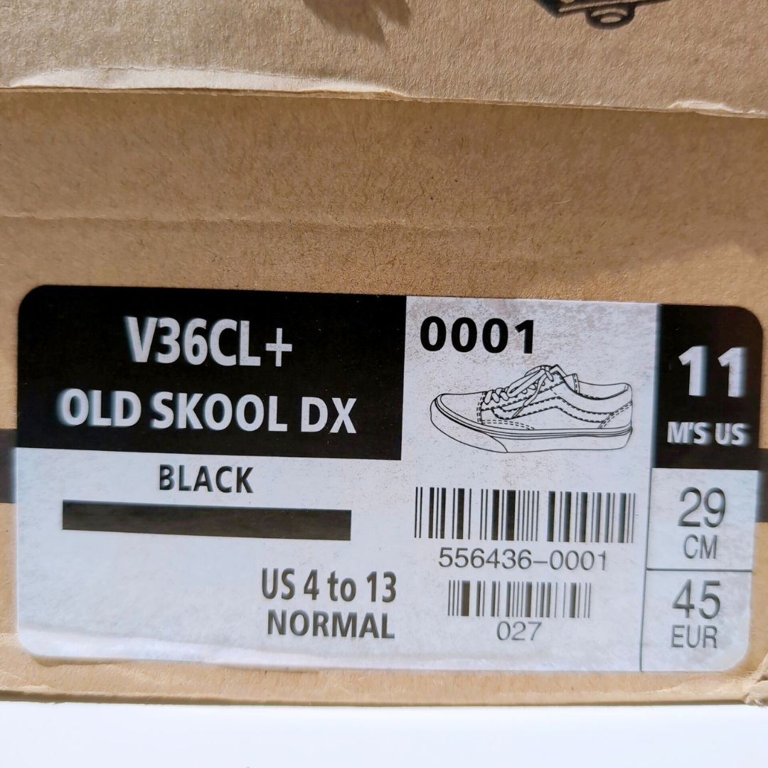 VANS V36CL+ OLD SKOOL DX BLACK 29.0cm 556436-0001 (セール対象)
