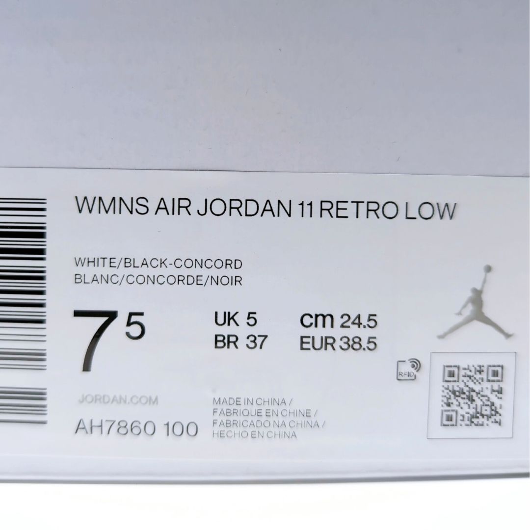 NIKE WMNS AIR JORDAN 11 LOW "CONCORD SKETCH" | 24.5cm | AH7860-100