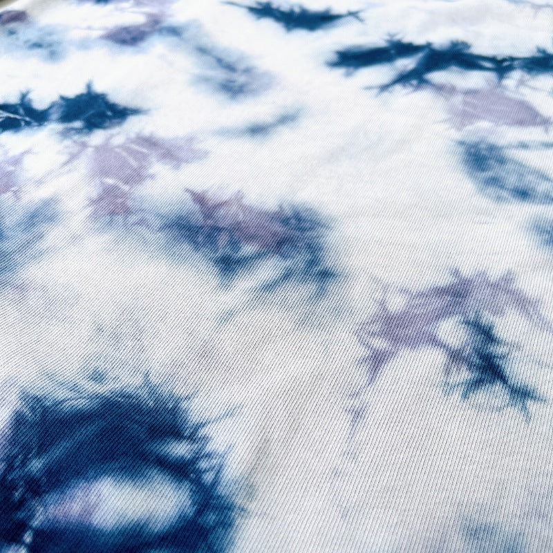 『Noisy May タイダイ染めスウェットパンツ』テーパードシルエット ブルー&ホワイトカラー : S