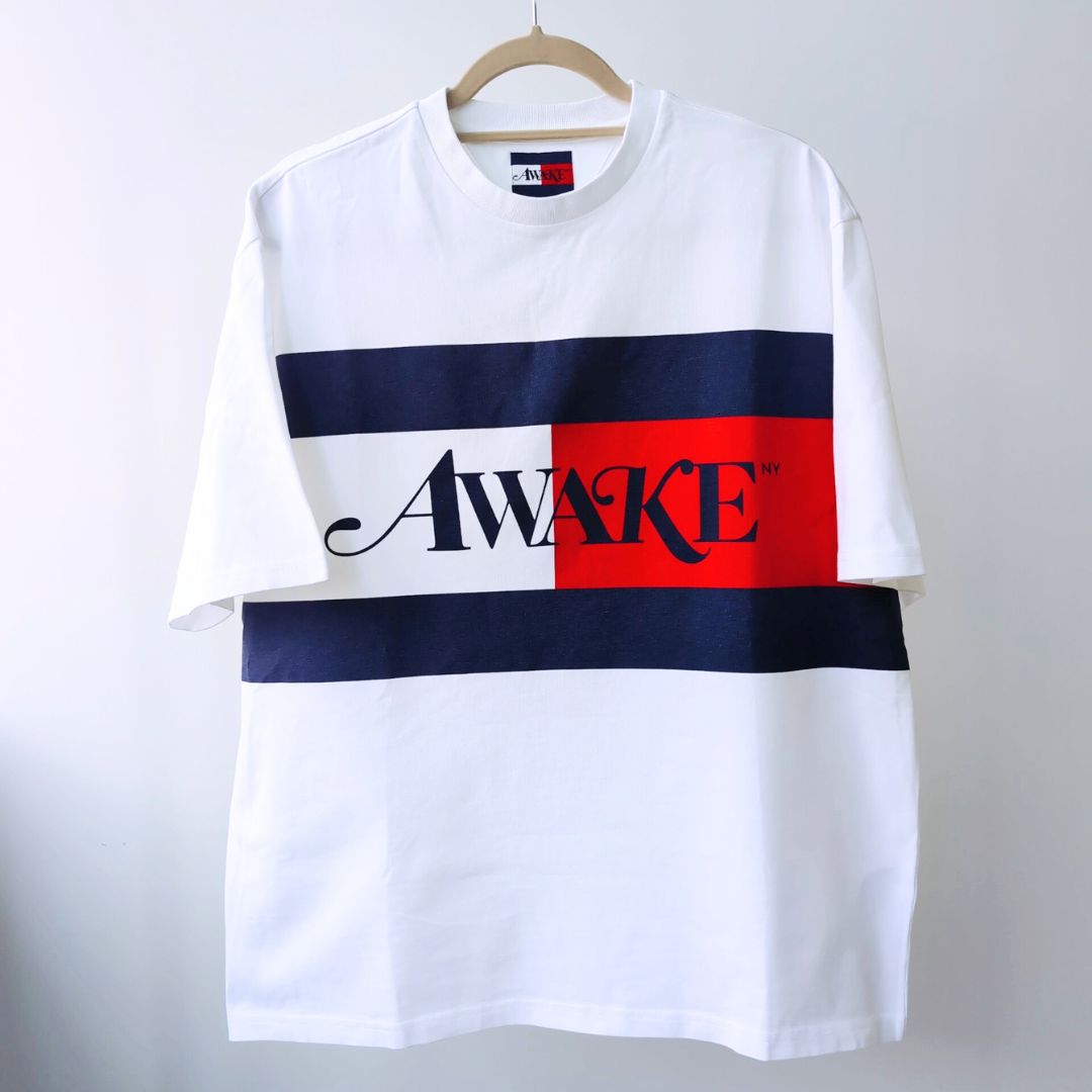 Tommy ×Awake NY Flag Tee』コラボアイテム フラッグTシャツ 半袖 ホワイト