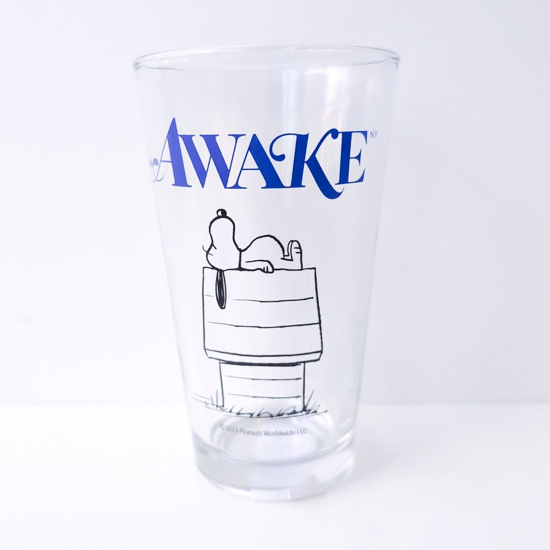 『Awake NY × Peanuts Glass Cup』スヌーピー グラス