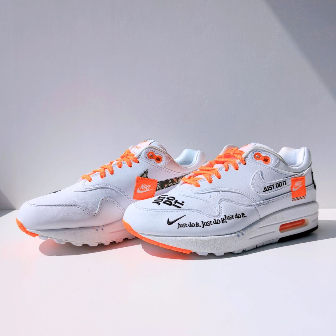 NIKE WMNS AIR MAX 1 WHITE JUST DO IT COLLECTION | 24.0cm | 917691-100