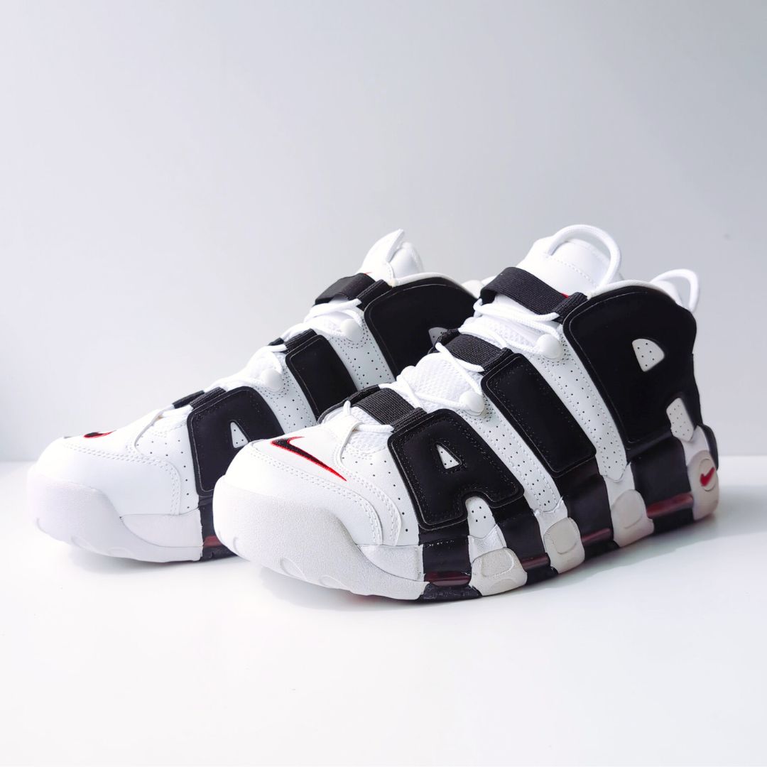 NIKE AIR MORE UPTEMPO BLACK-UNVERSITY RED|31.0cm|414962-105