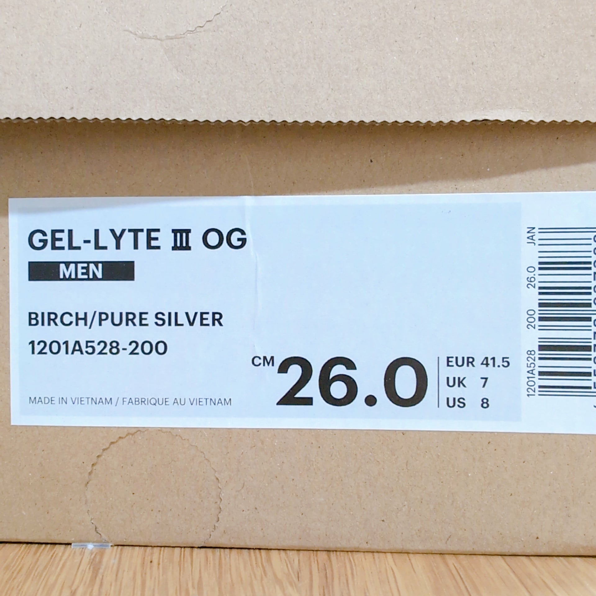 asics GEL-LYTEⅢ OG "NYC Subway" BIRCH/PURE SILVER | 26.0cm | 1201A528-200