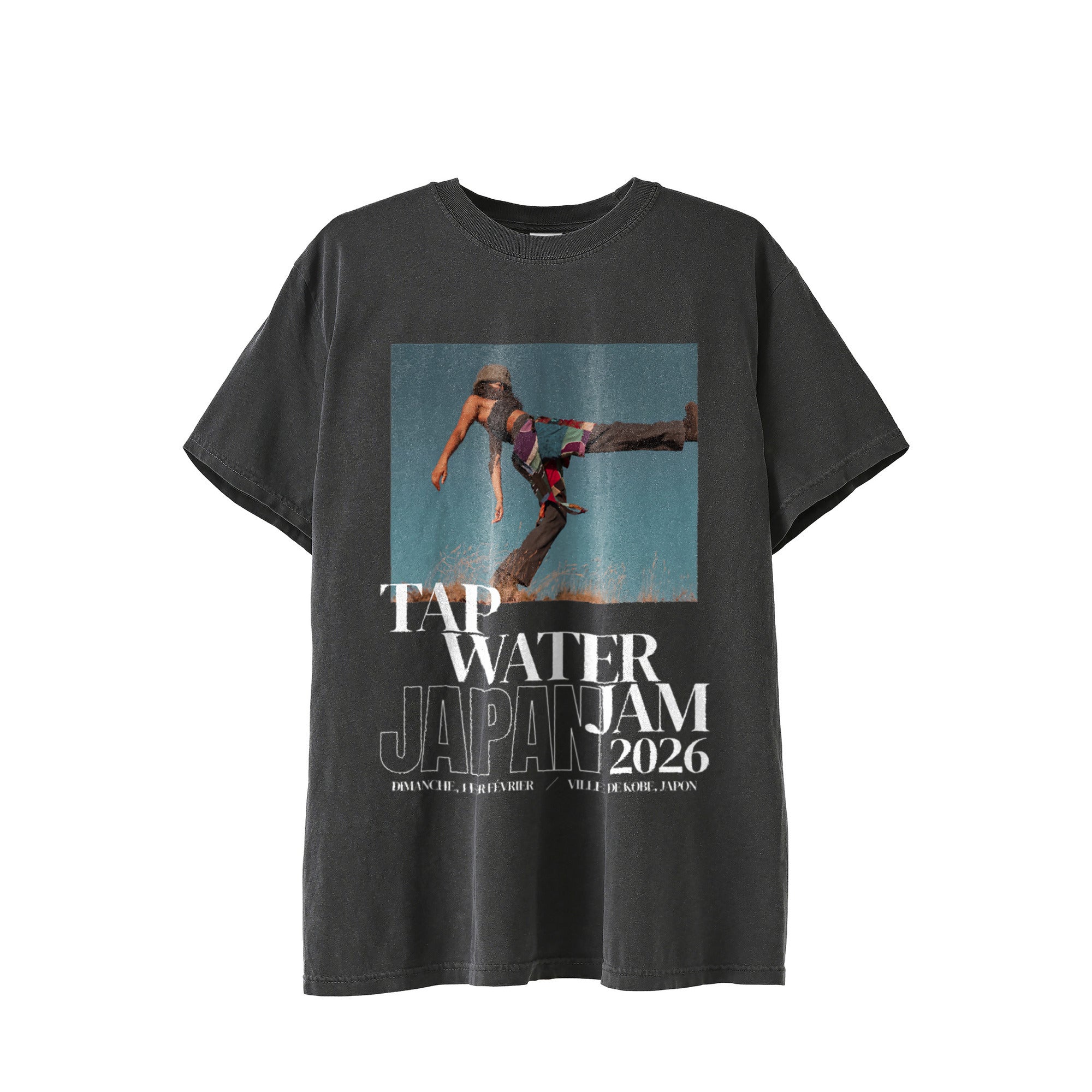 TAP WATER JAM JAPAN 2026 Tシャツ|ヴィンテージダークグレー black image