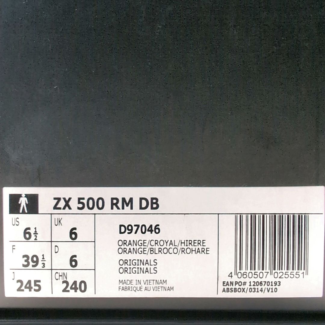 DRAGON BALL Z × ADIDAS ZX 500 RM "SON GOKU" | 24.0cm | D97046