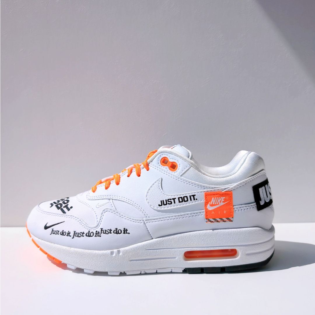 NIKE WMNS AIR MAX 1 WHITE JUST DO IT COLLECTION | 24.0cm | 917691-100