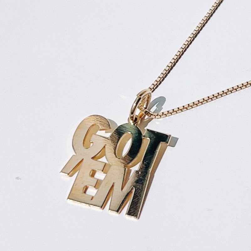 「SNEAKER TRIBUTE NEAKLACE」"GOT'EM"チャーム ネックレス : "GOT'EM" TRIBUTE / GOLD ゴールド