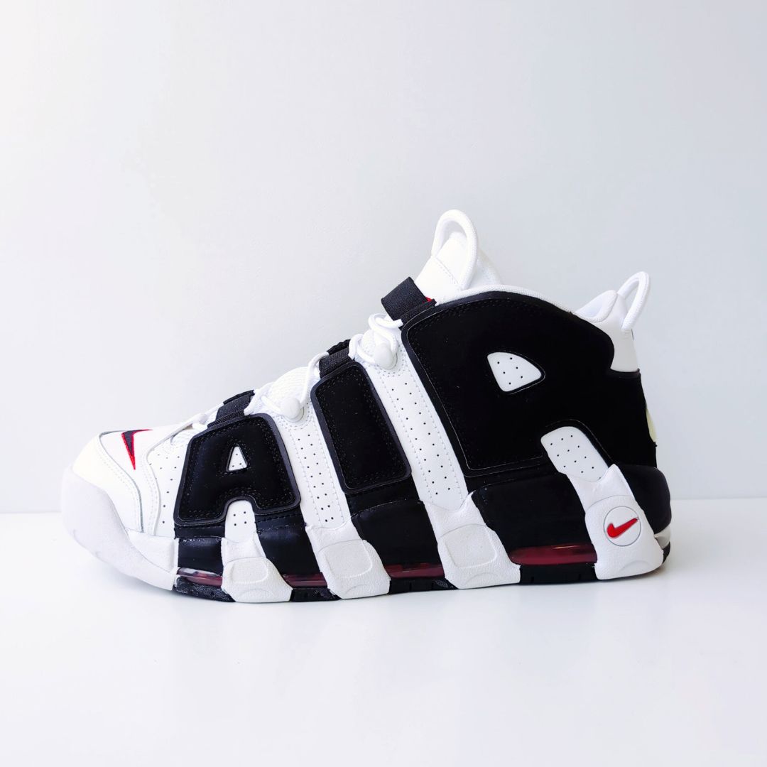 NIKE AIR MORE UPTEMPO BLACK-UNVERSITY RED|31.0cm|414962-105