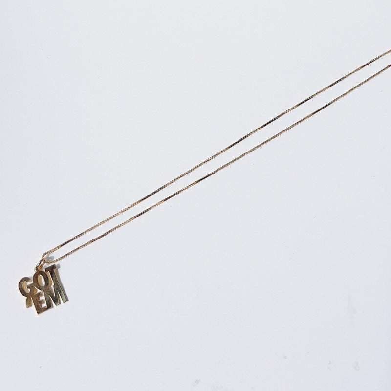 「SNEAKER TRIBUTE NEAKLACE」"GOT'EM"チャーム ネックレス : "GOT'EM" TRIBUTE / GOLD ゴールド