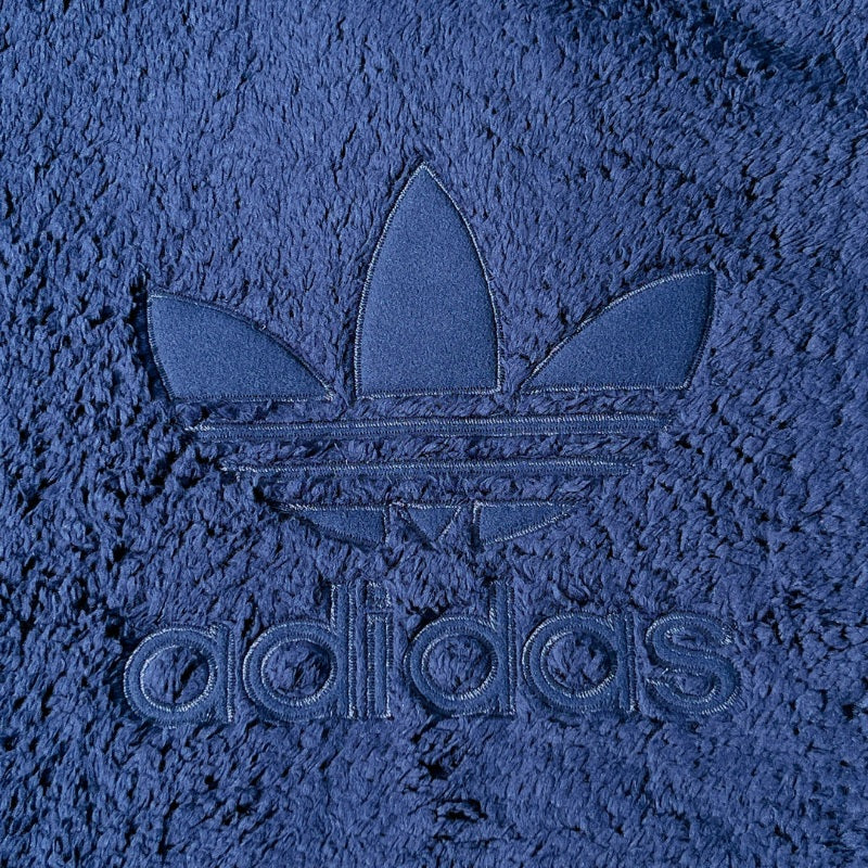 『adidas Sherpa Hoodie Sweatshirt』アディダス モコモコ素材 プルオーバーパーカー Navy : S
