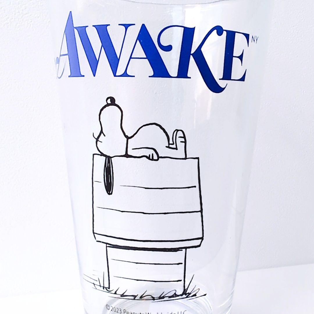 『Awake NY × Peanuts Glass Cup』スヌーピー グラス
