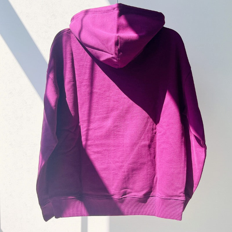 『Tommy Jeans シグネチャーカプセルロゴフーディー』ダークパープル フロントロゴパーカー Dark purple : XS