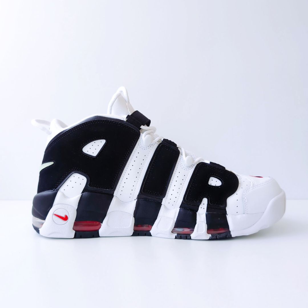 NIKE AIR MORE UPTEMPO BLACK-UNVERSITY RED|31.0cm|414962-105
