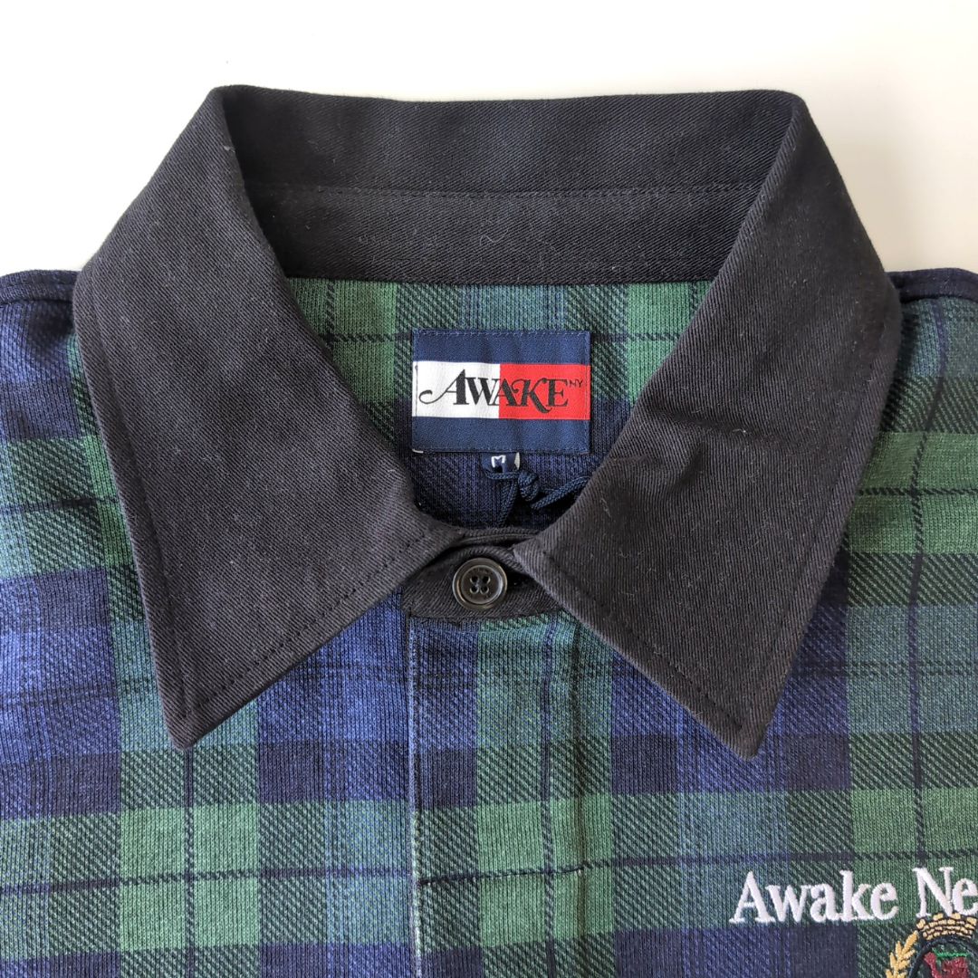 『Tommy × Awake NY Rugby Shirt』コラボアイテム ラグビーシャツ チェック柄 : M