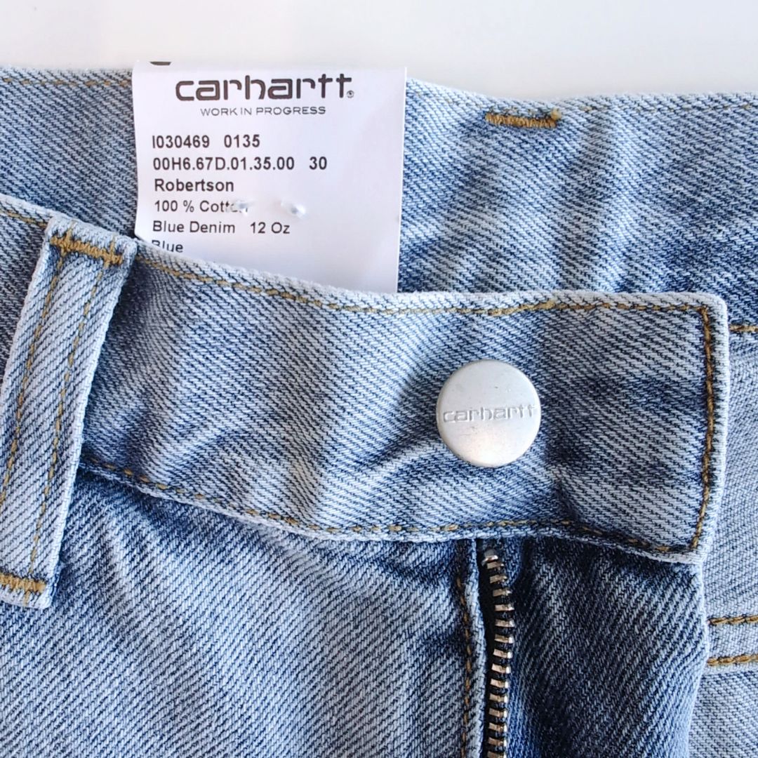 『carhartt LANDON SHORT BLUE BLEACHED』カーハート ショートパンツ : W30