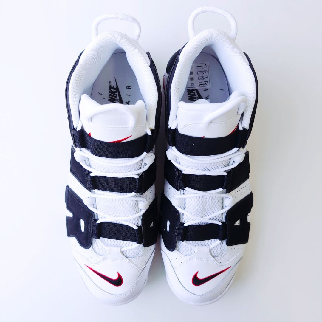 NIKE AIR MORE UPTEMPO BLACK-UNVERSITY RED|31.0cm|414962-105