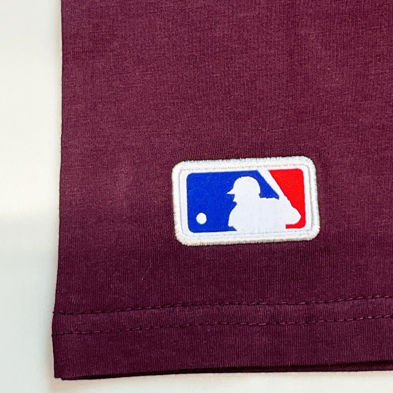 『New Era MLB New York Yankees T-shirts』ニューエラ ヤンキース ロゴTシャツ パープル : 3XL / 4XL