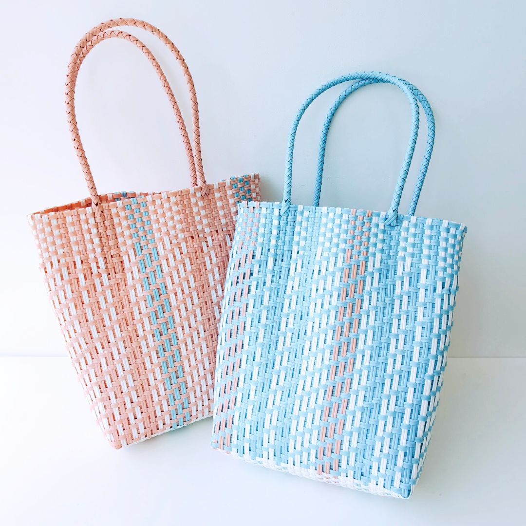 昨年完売!再入荷【かごバッグ パステルカラー】2色 (セール対象商品)