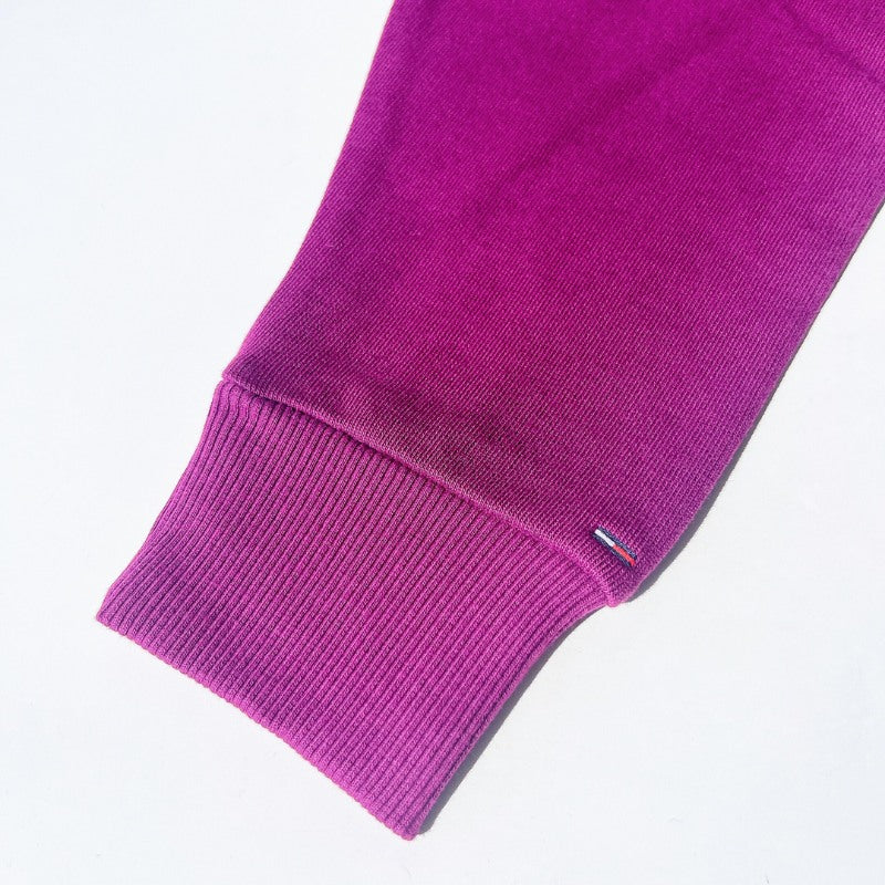 『Tommy Jeans シグネチャーカプセルロゴフーディー』ダークパープル フロントロゴパーカー Dark purple : XS