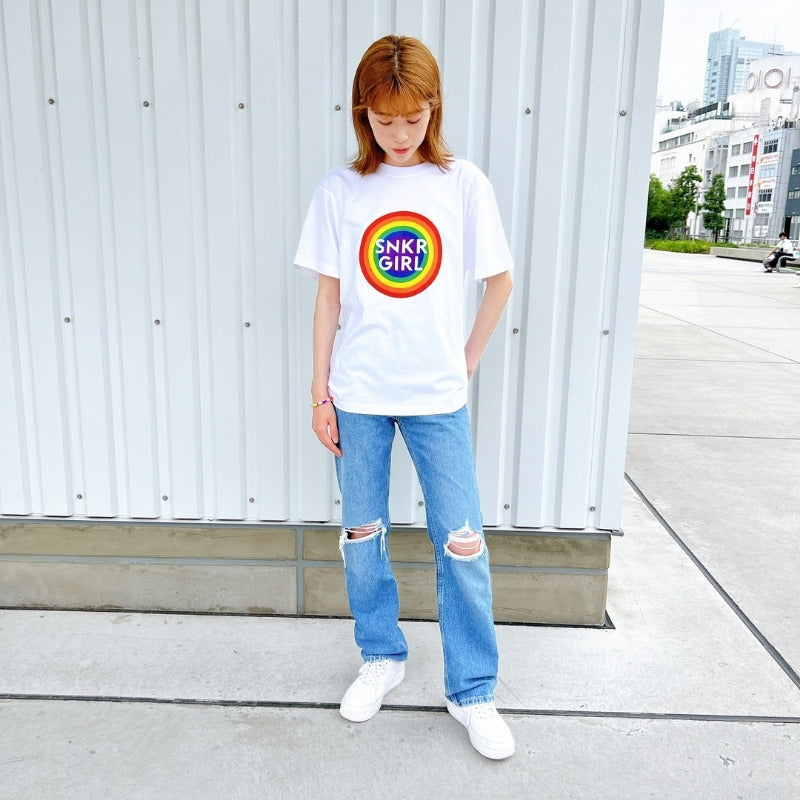 Pride T-Shirt Circle Rainbow Logo Tシャツ