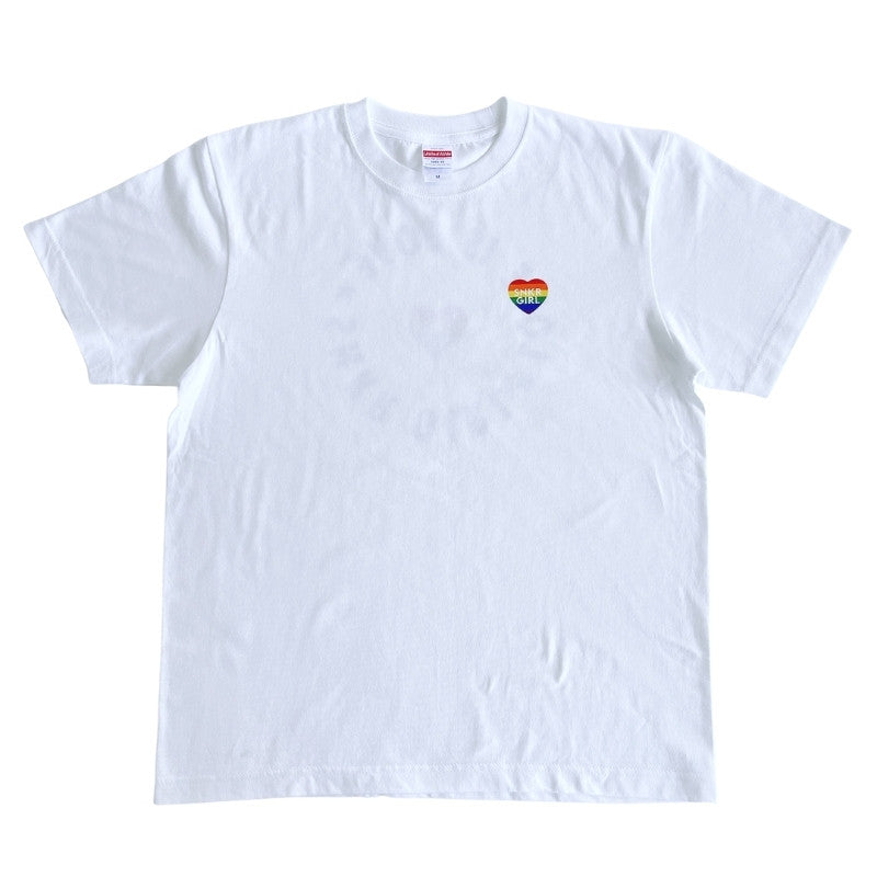 Pride T-Shirt "Love Is Love" Rainbow バックプリントTシャツ