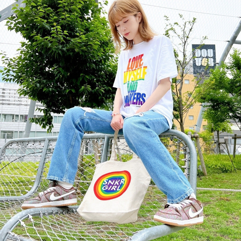 Pride Tote Bag Rainbow Circle Logoトートバッグ