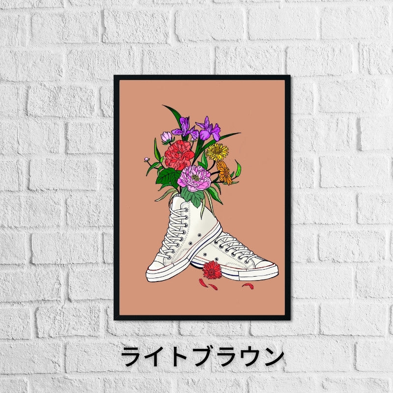 SNKRGIRLオリジナル 花言葉ポスター 全20色 (¥3980〜¥8980)
