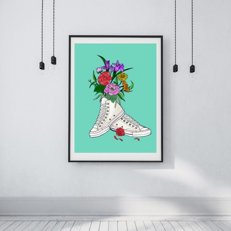 SNKRGIRLオリジナル 花言葉ポスター 全20色 (¥3980〜¥8980)
