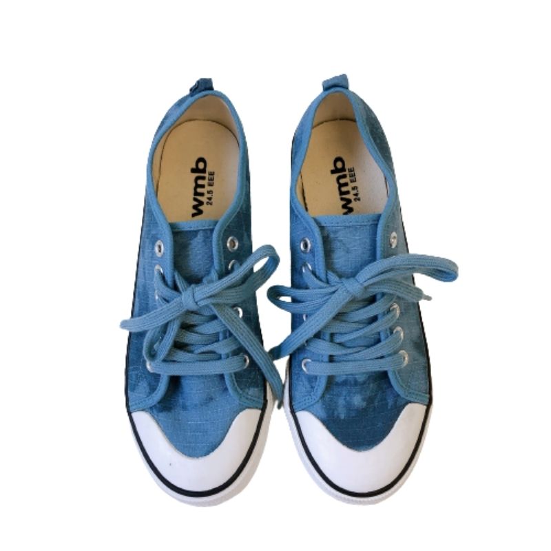 Wクッションキャンバスシューズ (ブルーグラビティー)
