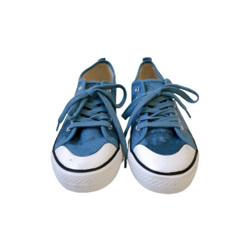 Wクッションキャンバスシューズ (ブルーグラビティー)