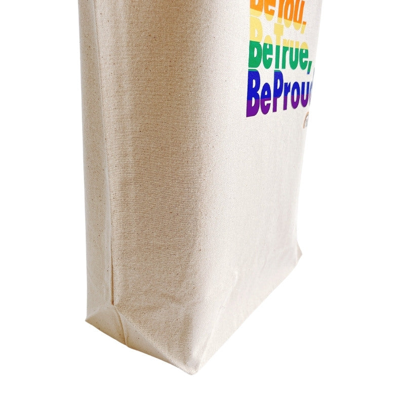 Pride Tote Bag "Be You, Be True, Be Proud" Rainbow トートバッグ