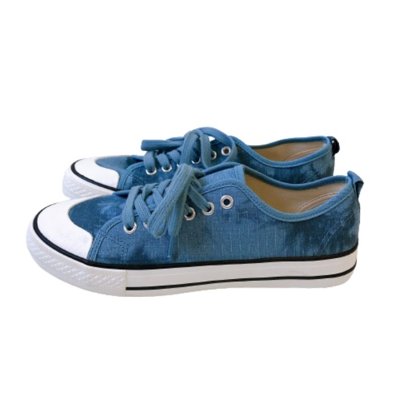 Wクッションキャンバスシューズ (ブルーグラビティー)