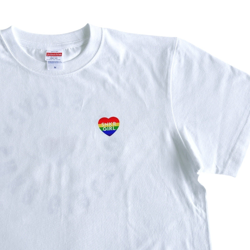 Pride T-Shirt "Love Is Love" Rainbow バックプリントTシャツ