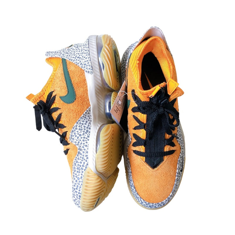 NIKE LEBRON XVI LOW AC KUMQUAT-BLACK | 25.0cm | CD9471-800