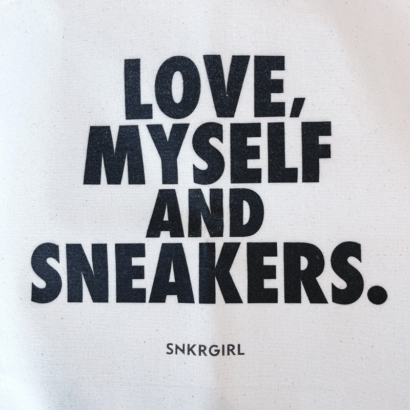 【SNKRGIRL Original】オリジナルトートバッグ : ブラックロゴ (セール対象商品)