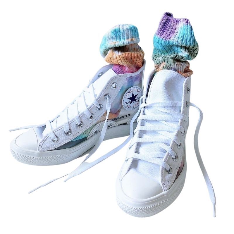 SNKRGIRL限定『タイダイ柄 ミドルリブソックス』 (セール対象商品)