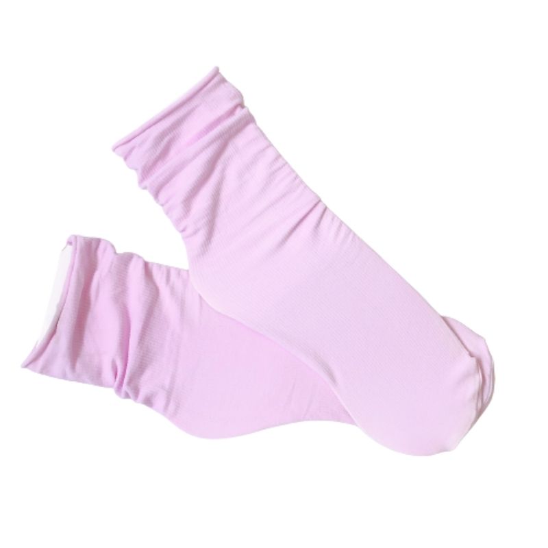 Silky Color Thin Socks (light pink) / ミドル丈ソックス(ライトピンク) (セール対象商品)