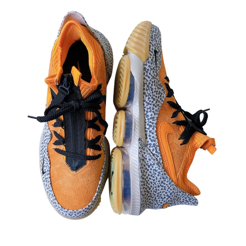 NIKE LEBRON XVI LOW AC KUMQUAT-BLACK | 25.0cm | CD9471-800