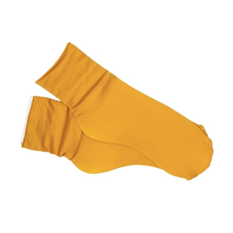 Silky Color Thin Socks (yellow) / ミドル丈ソックス(イエロー) (セール対象商品)