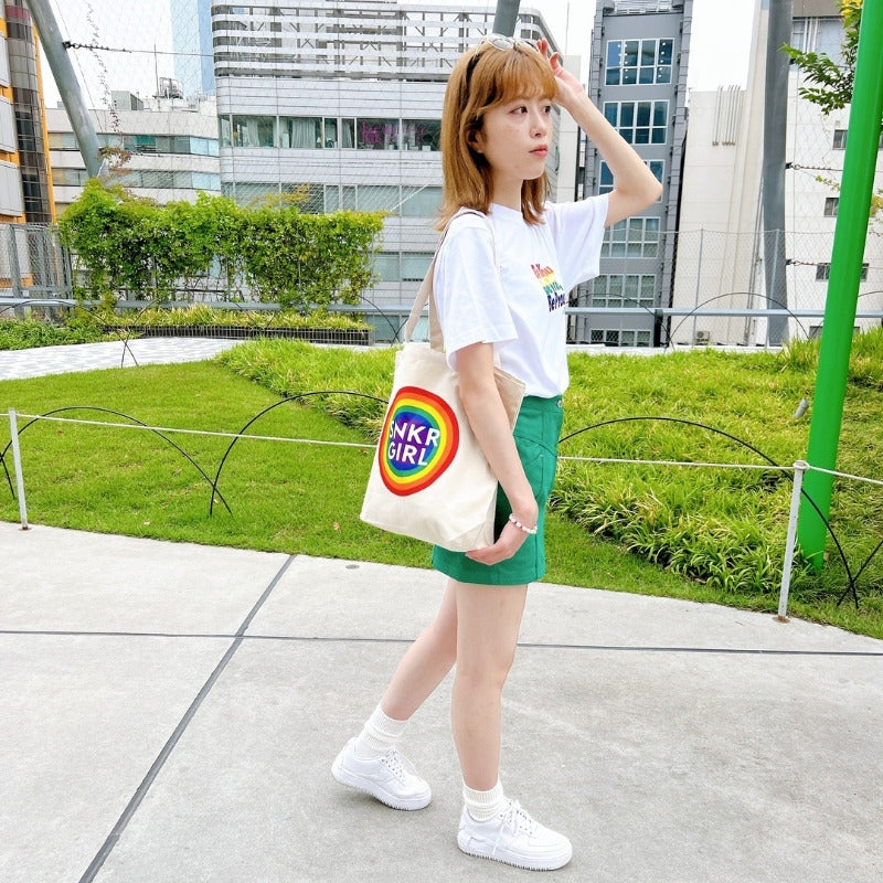 Pride Tote Bag Rainbow Circle Logoトートバッグ