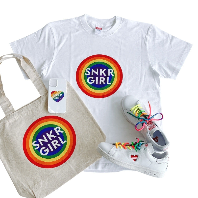 Pride T-Shirt Circle Rainbow Logo Tシャツ