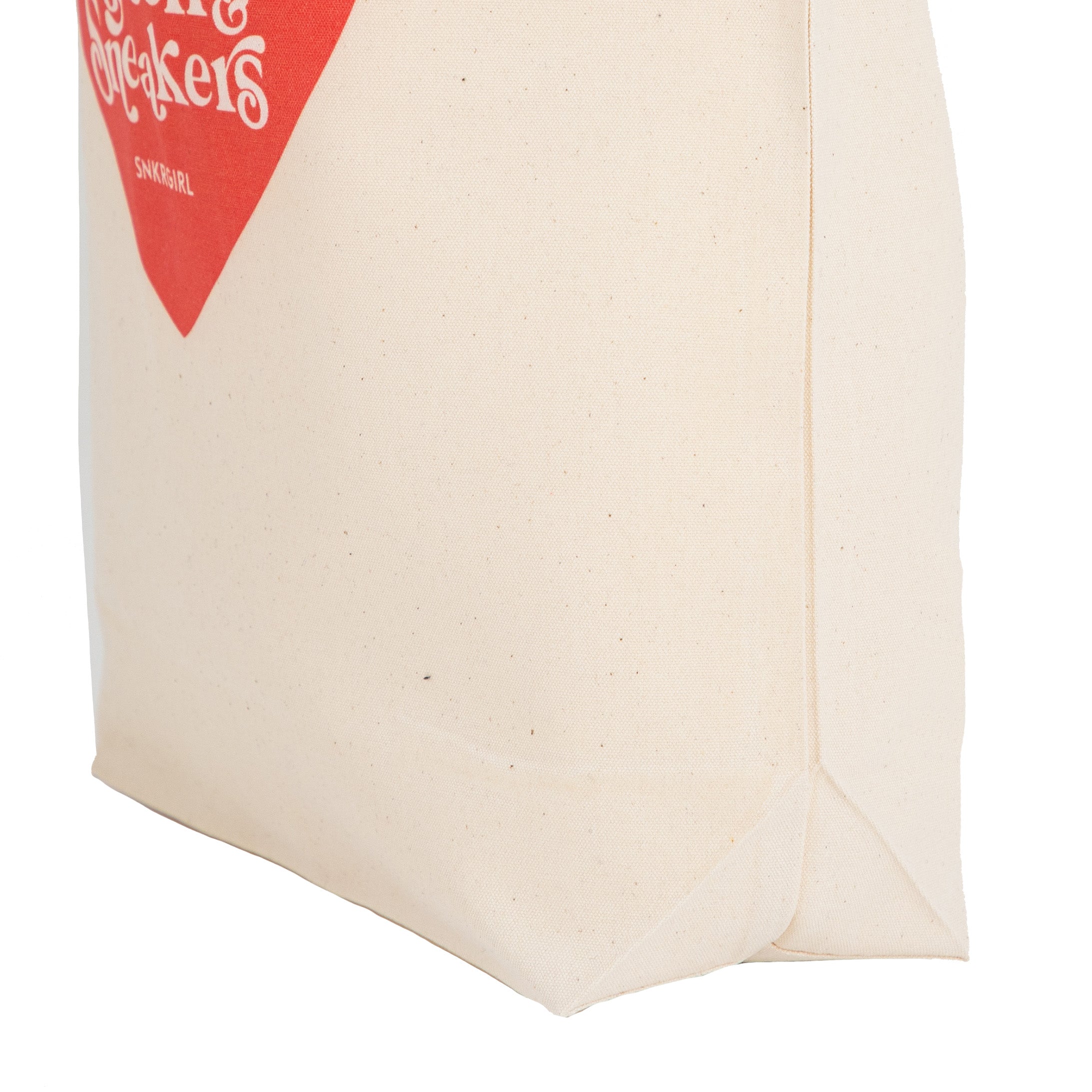 SNKRGIRL オリジナルハートロゴ キャンバストートバッグ :「Love,Myself&Sneakers」