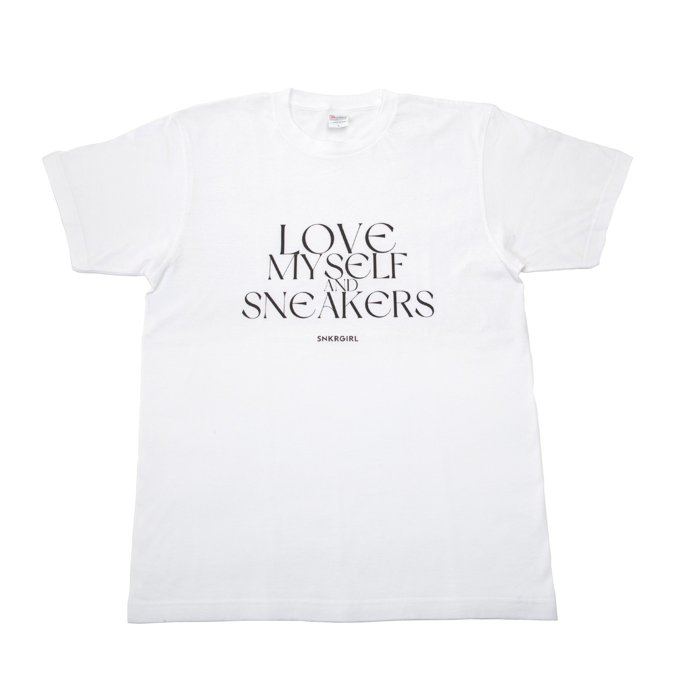 SNKRGIRL Message Tee(Black Logo) / オリジナルメッセージTシャツ(ブラックロゴ)