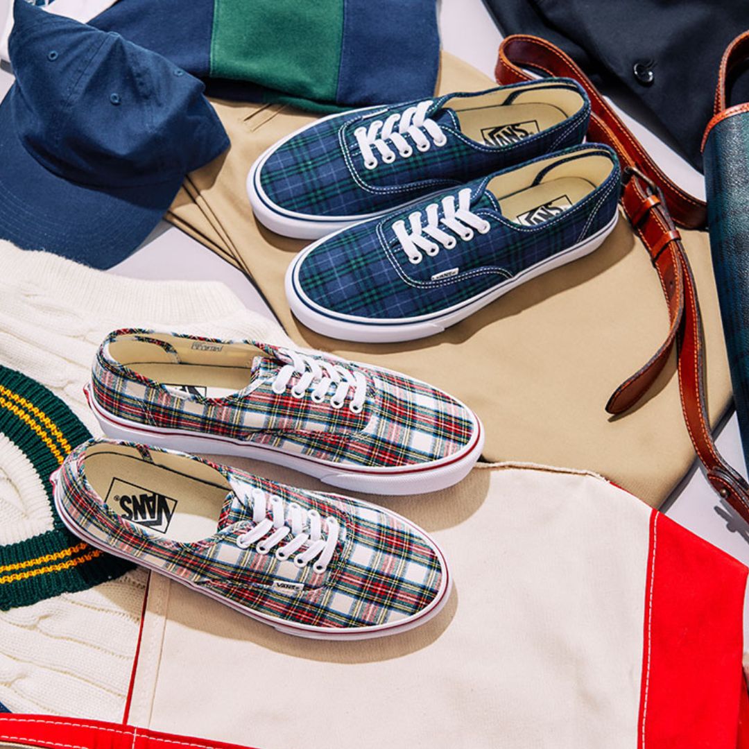 vans AUTHENTIC PREPPY V44CF GREEN CHECK | 24.5cm