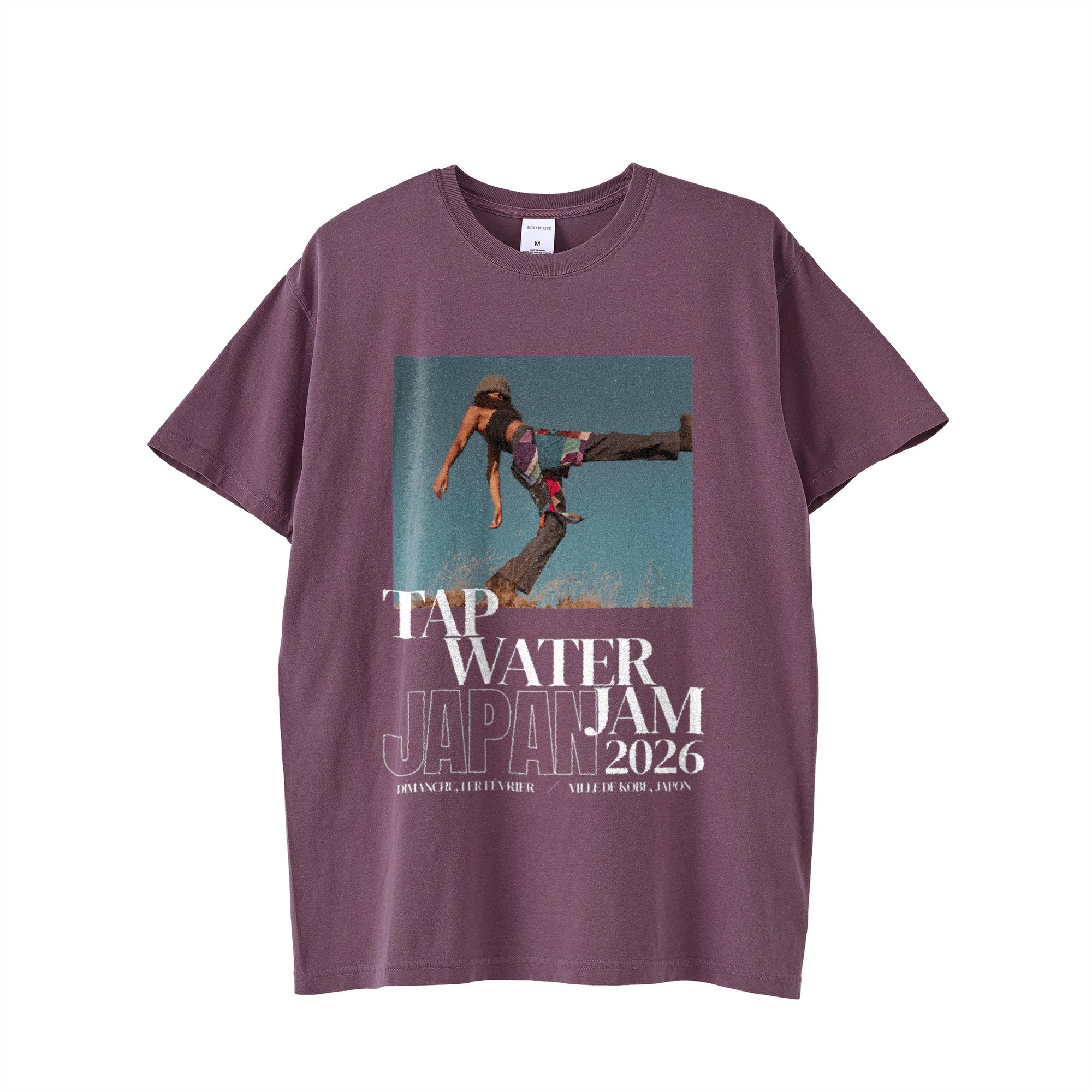 TAP WATER JAM JAPAN 2026 Tシャツ｜ヴィンテージパープル plum image