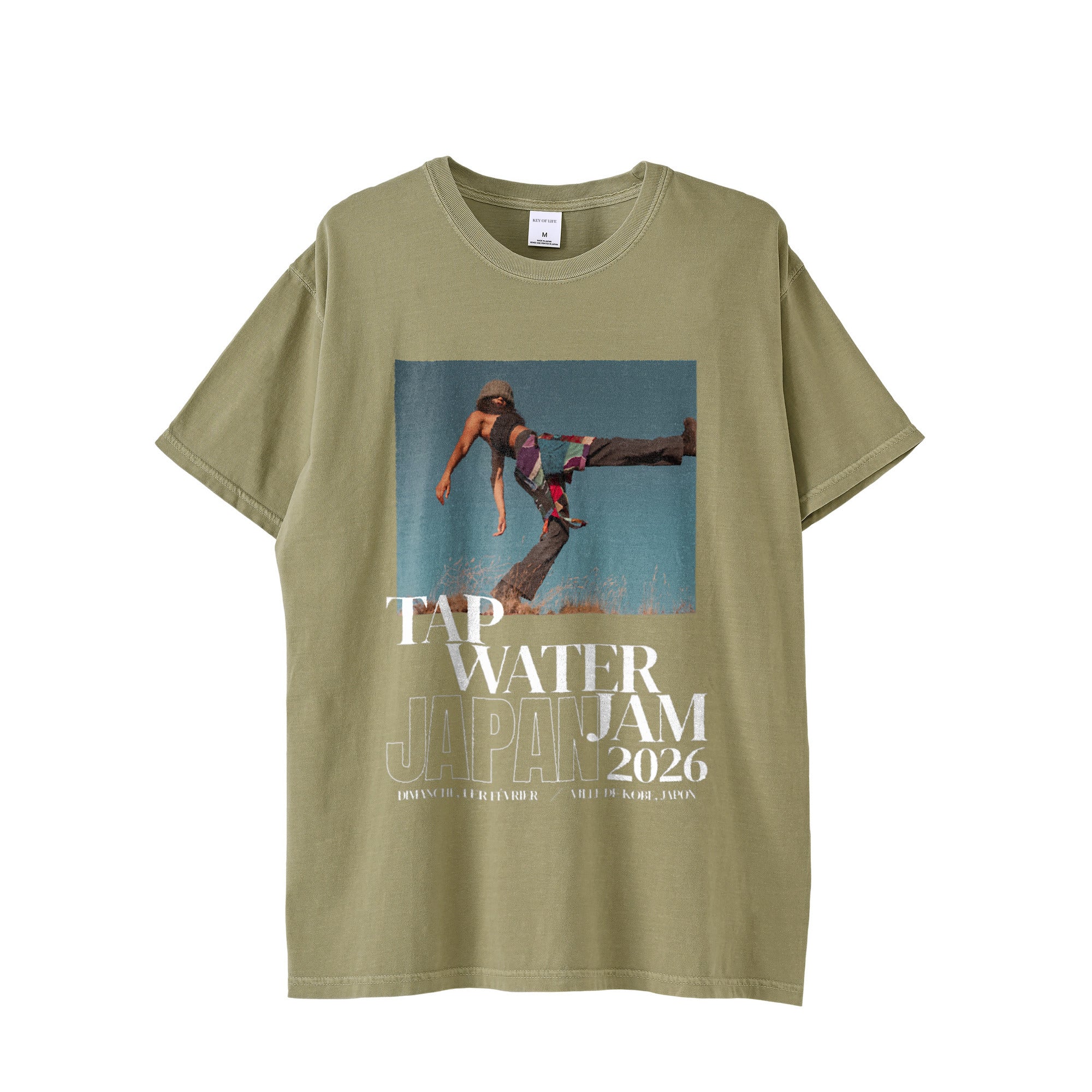 TAP WATER JAM JAPAN 2026 Tシャツ｜ヴィンテージグリーン khaki image