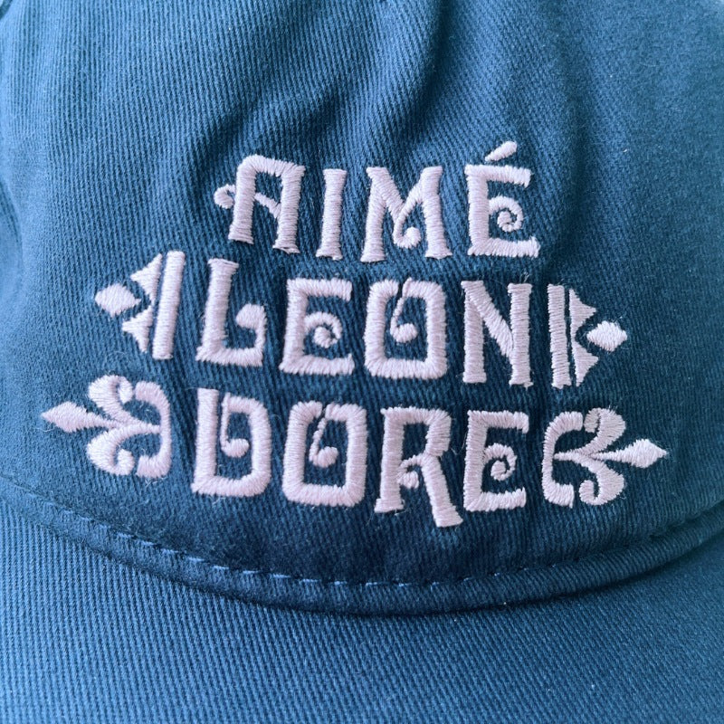 『AIME LEON DORE Fleur Logo Cap』エメ レオン ドレ フルールロゴキャップ : ネイビー