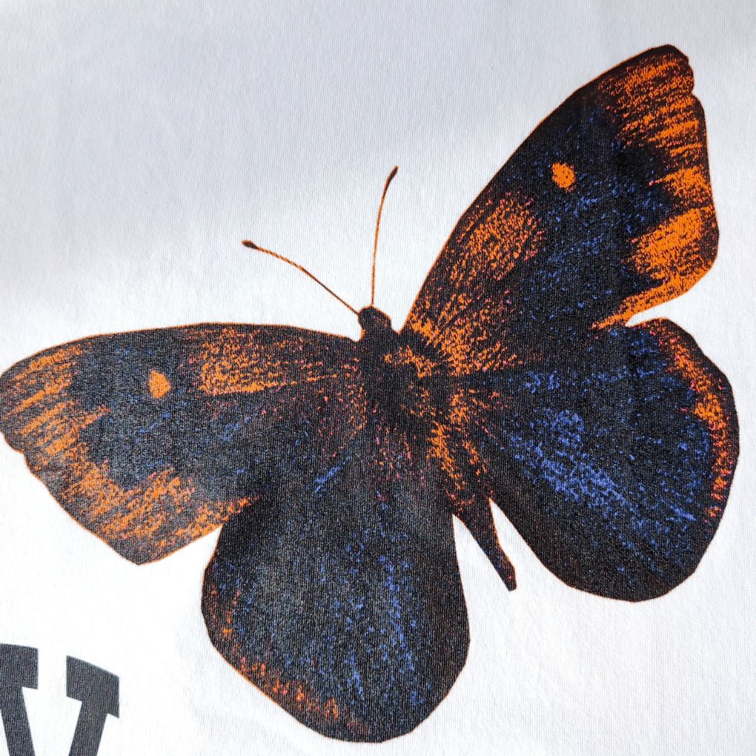 『UNION NY Butterfly Tee 』バタフライプリント 半袖Tシャツ : L